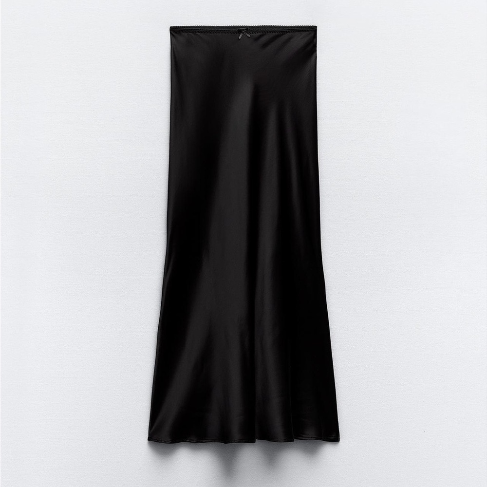Zara Satin Slip Skirt